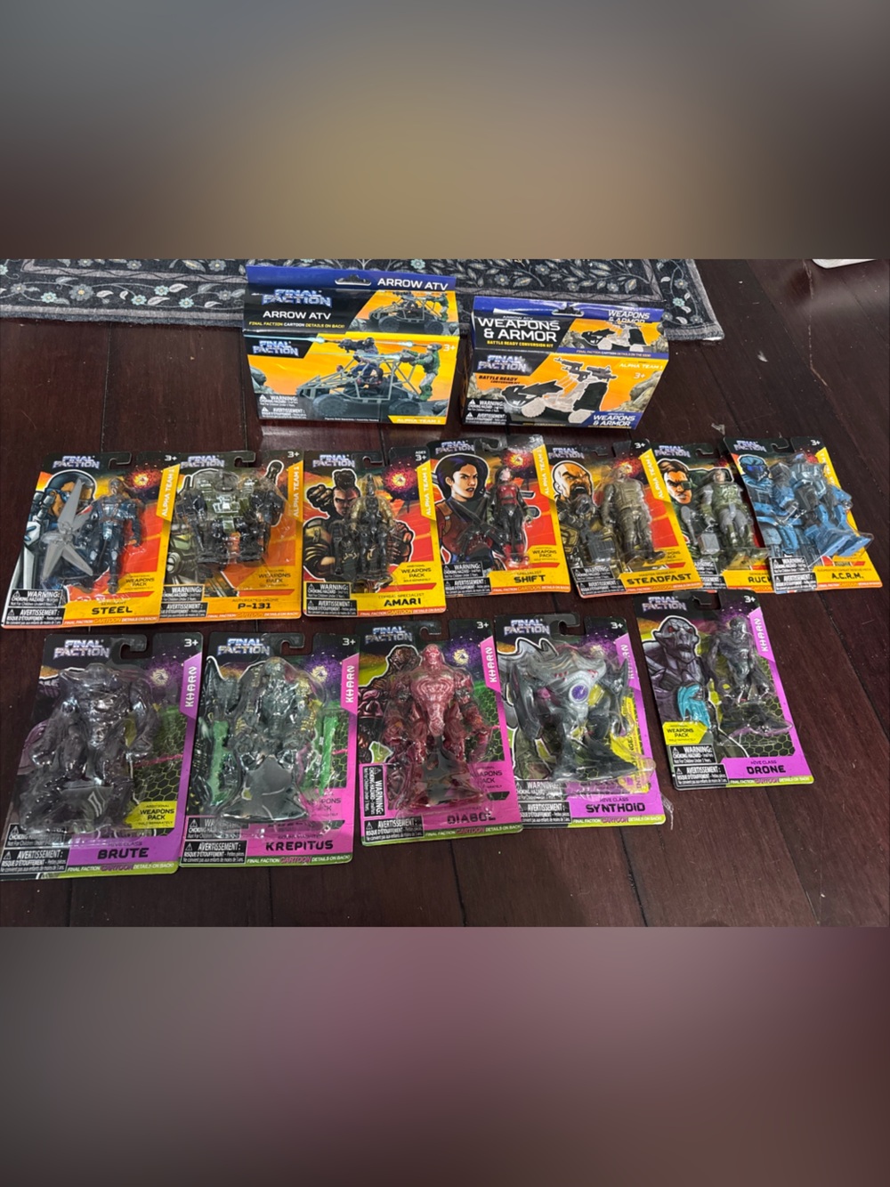 New Final Faction Action Figure Lot Of 14 Great Value.